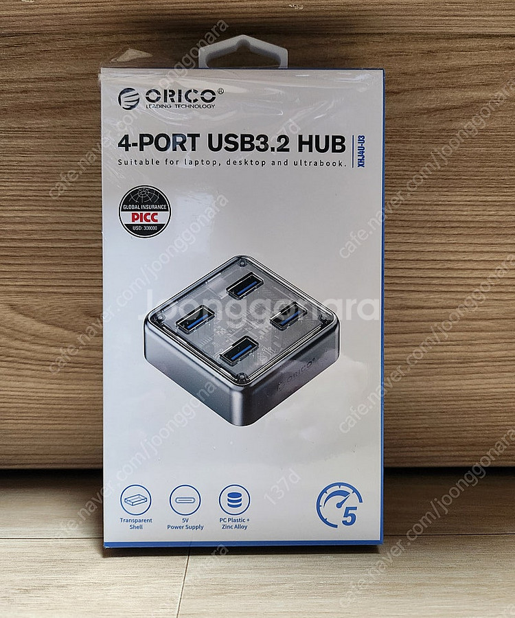 오리코 USB 허브 XHJ4U-U3-05--0
