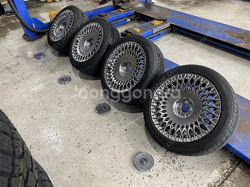 제네시스 G90 19인치 휠+휠캡+타이어+TPMS+순정...--1