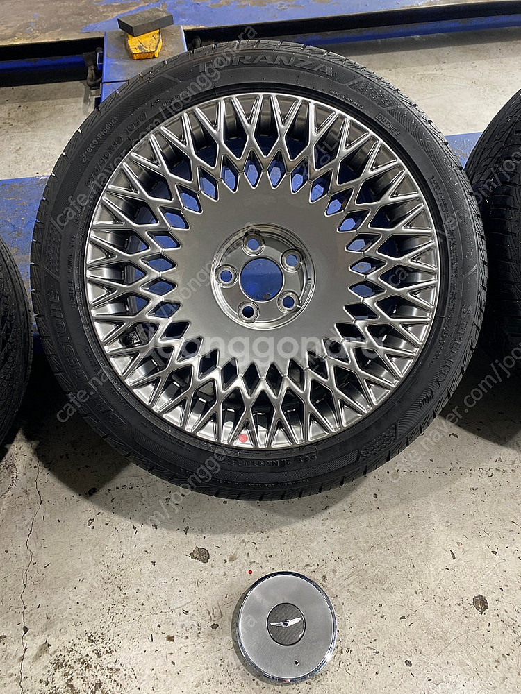 제네시스 G90 19인치 휠+휠캡+타이어+TPMS+순정...--3