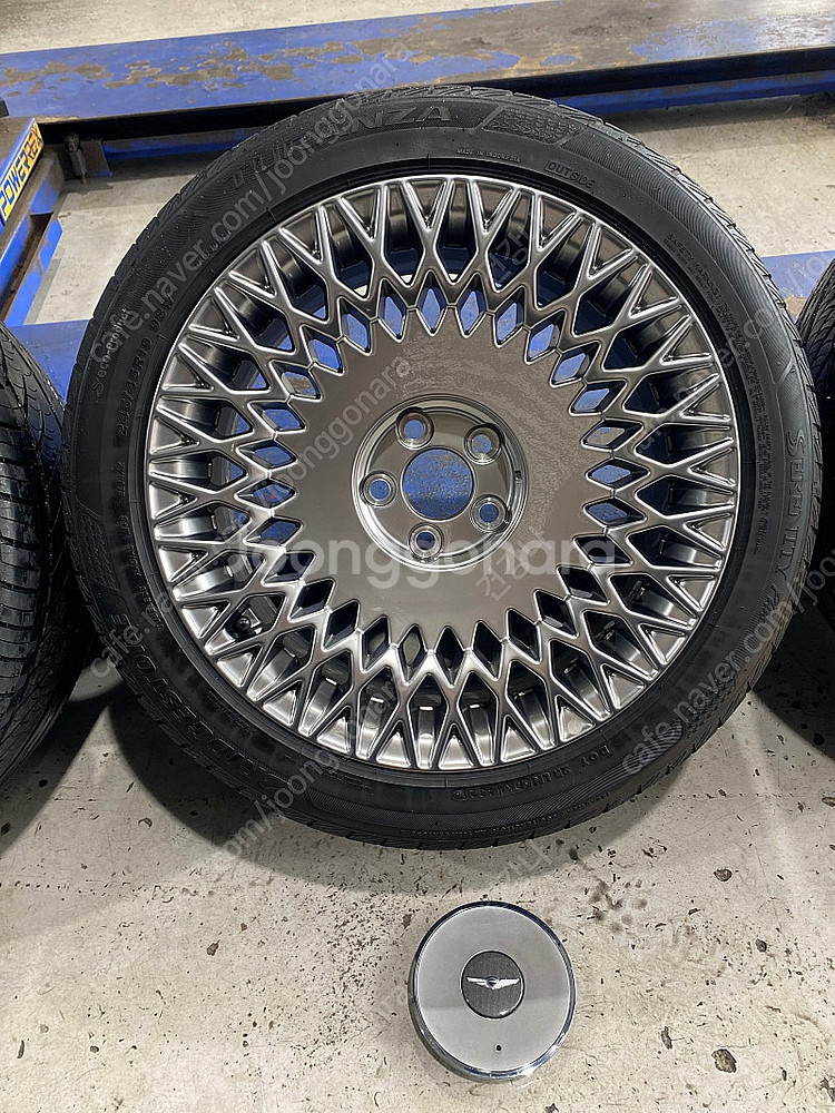 제네시스 G90 19인치 휠+휠캡+타이어+TPMS+순정...--4