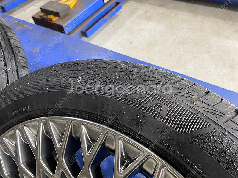 제네시스 G90 19인치 휠+휠캡+타이어+TPMS+순정...--7