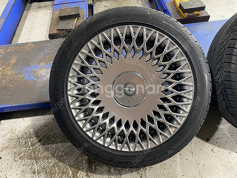 제네시스 G90 19인치 휠+휠캡+타이어+TPMS+순정...--9