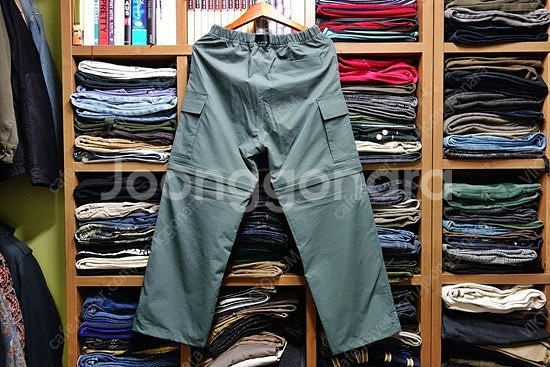 지유 GU 컨버터블 와이드 카고 팬츠 다크 그린 S (...--8