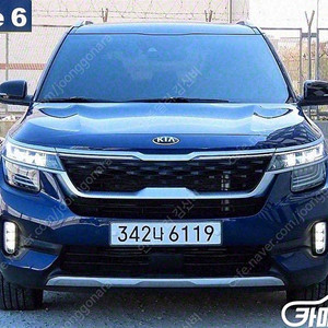 중고 셀토스 가솔린 1.6 터보 2WD 노블레스 2020 년식 파란색 중고차 할부