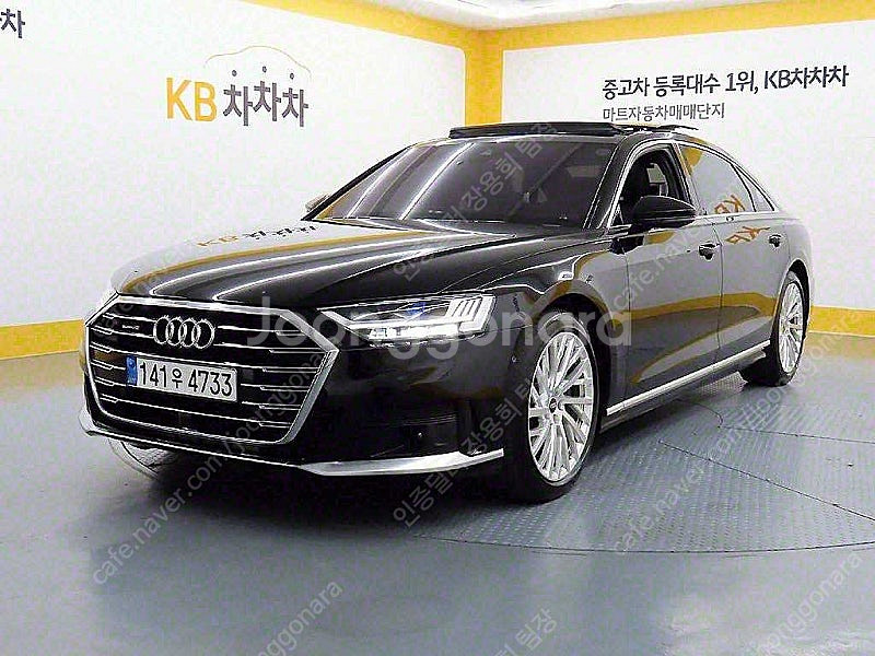 아우디 A8 중고 할부가능 검정색 2021년식 49,8...--3