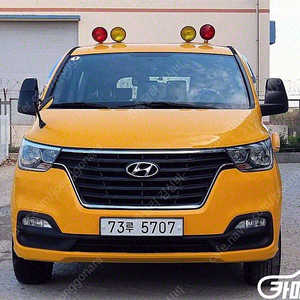 중고차 더 뉴 그랜드 스타렉스 어린이보호차 15인승 4WD 2019 년식 노란색 중고자동차 가성비
