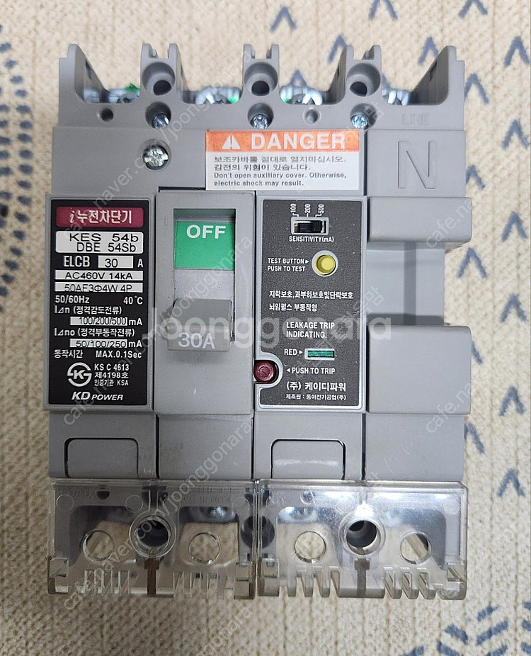 KD파워 KES 54b 누전차단기 30A--0