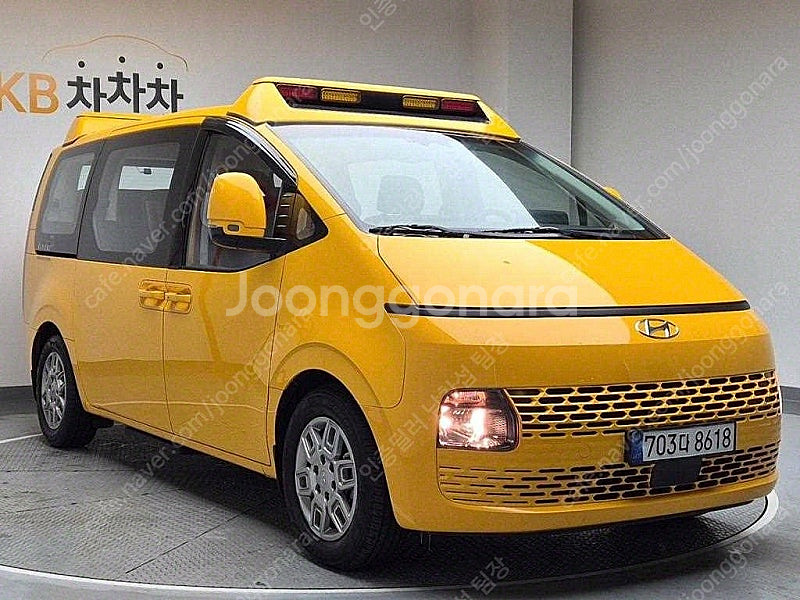 어린이보호차 중고 스타리아 중고차 노란색 2023년식 ...--5