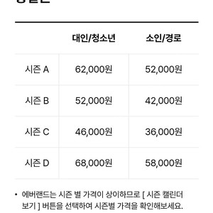 에버랜드 종일권 2장 일괄(~2025년11월24일까지)