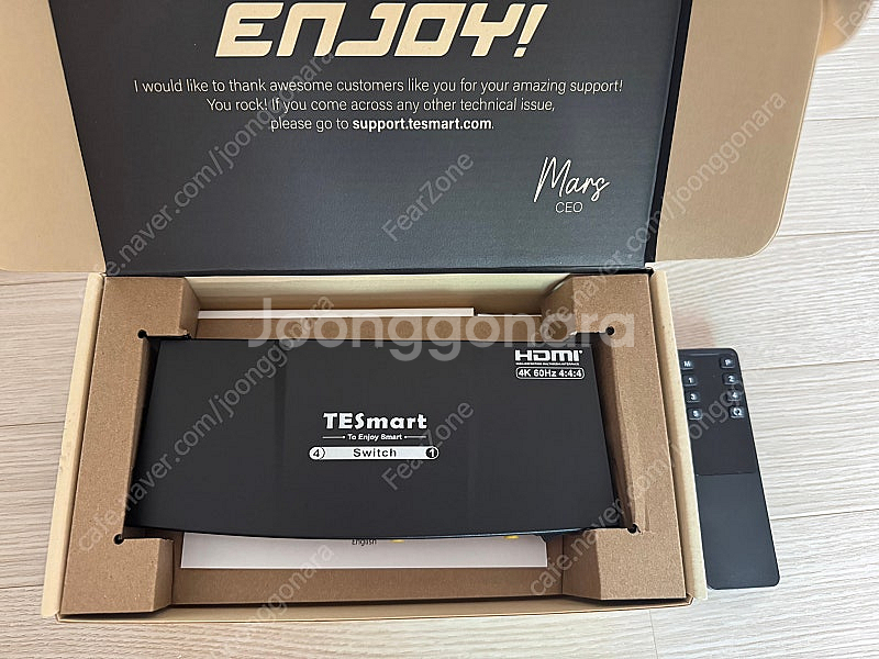 티이스마트 4K UHD 1:4 HDMI 2.0 분배기--0