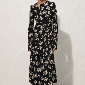 (정품)프로엔자슐러 Proenza Schouler 블랙 아이리스프린팅 원피스