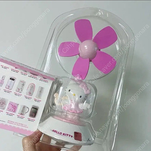 새상품 정품 고전 엔젤 키티 usb선풍기 천사 키티 피규어 탁상용 선풍기