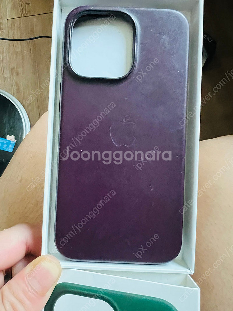 아이폰13프로 정품 가죽케이스--0