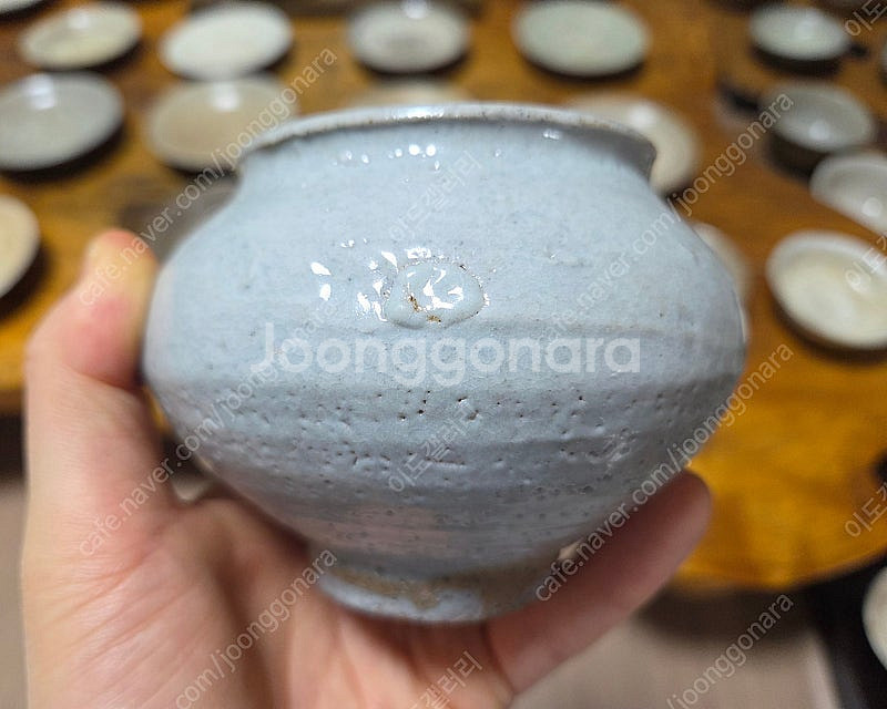 골동품 조선시대 중기 조선백자 호--2