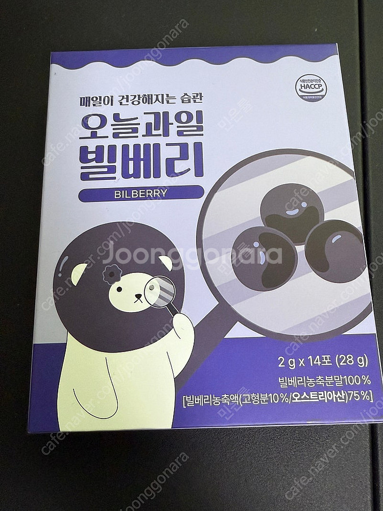 오늘과일 빌베리 1박스 14포(미개봉 새제품)--1