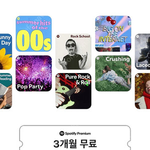 스포티파이 프리미엄 3개월 무료이용권 1000원