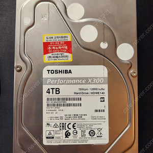 도시바 Performance X300 4TB HDD