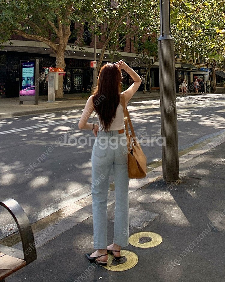 브론 스트레이트핏 콘데님 연청 612 롱M 팝니다--2