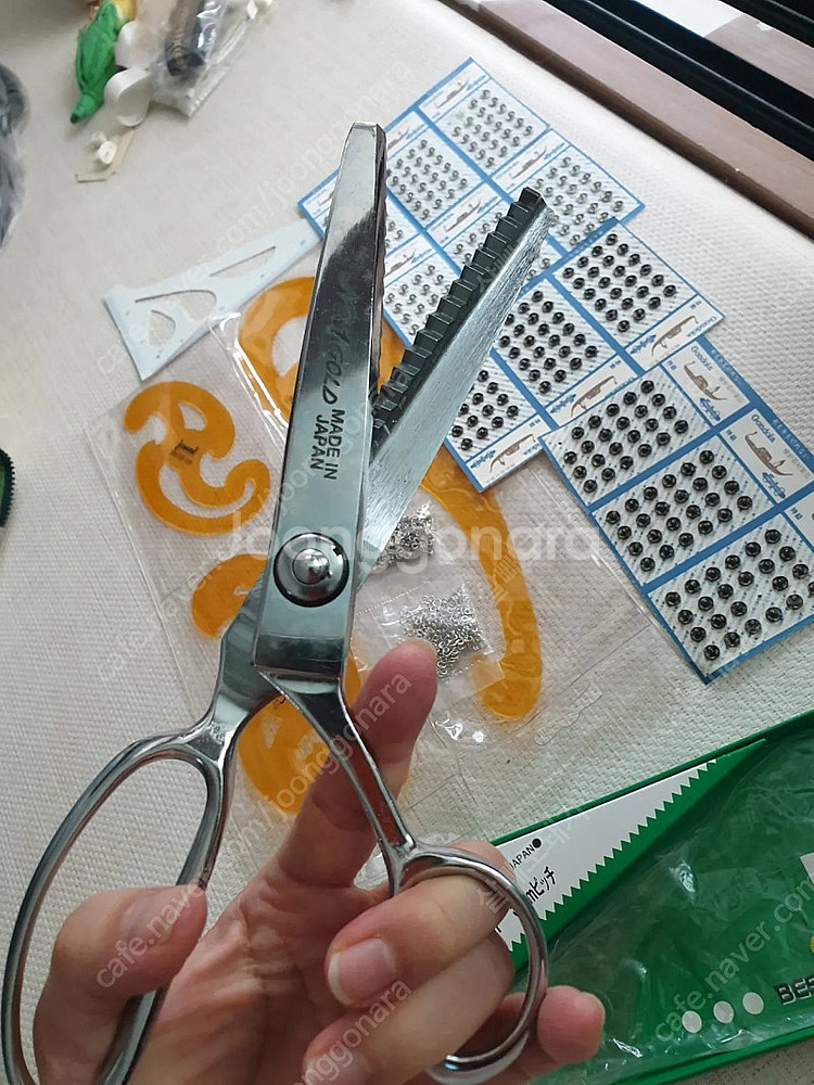 일본넘버원핑킹가위 재단가위 원단가위 재봉가위 새상품--4