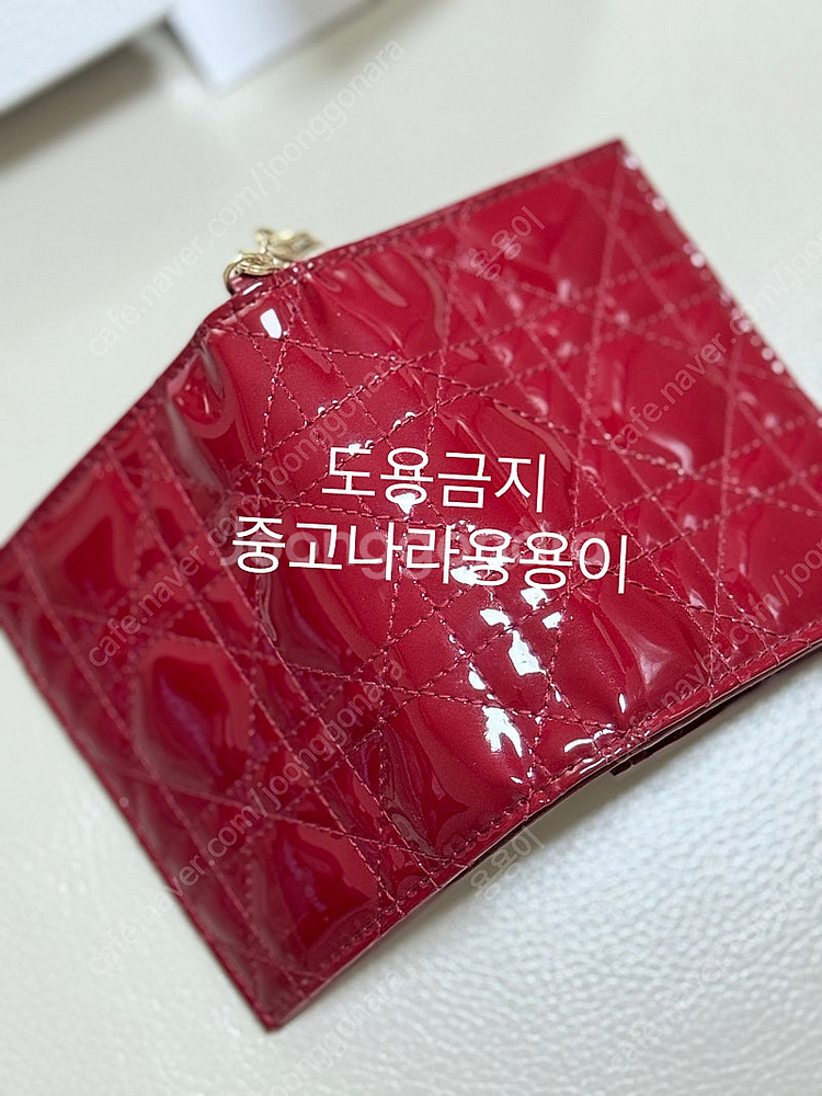 [디올] 레이디디올 미니지갑 레드--1