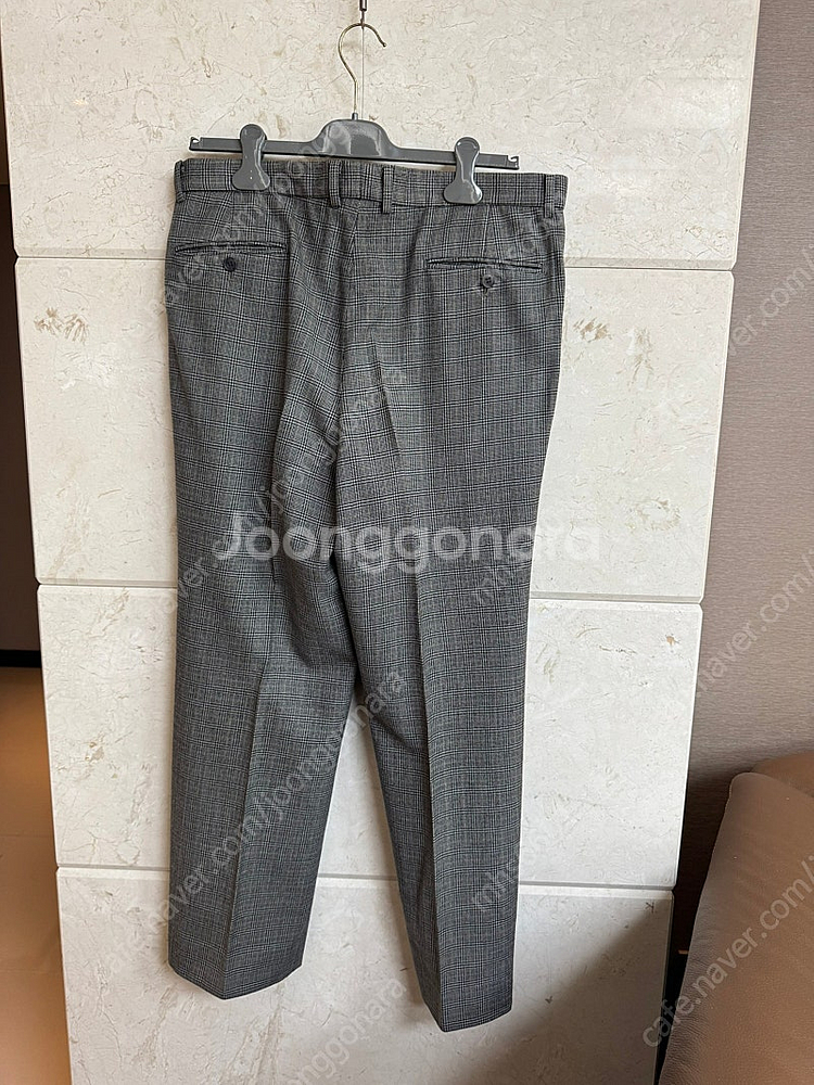 YSL 입생로랑 / 빈티지 글렌체크 와이드 팬츠 / 5...--4