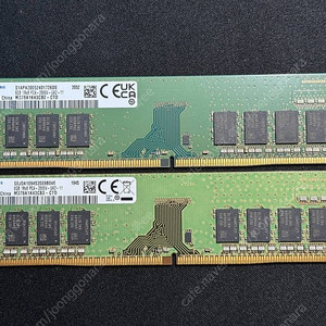 삼성 DDR4 8GB 램 (2개)