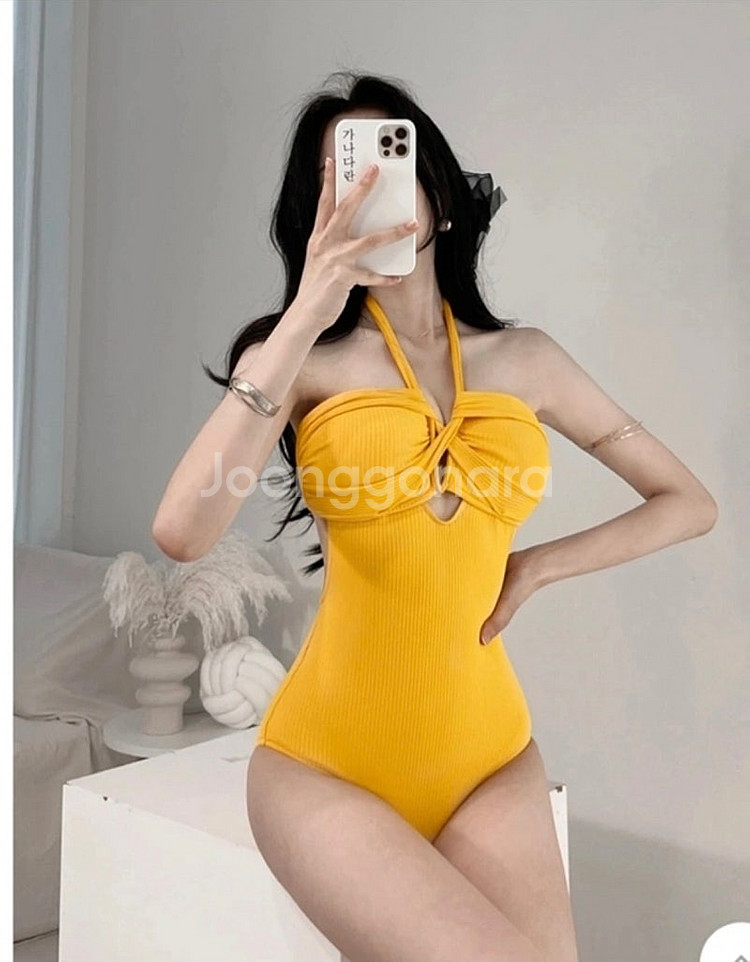 새상품 미개봉 원피수영복 홀터넥 비키니 모노키니--1