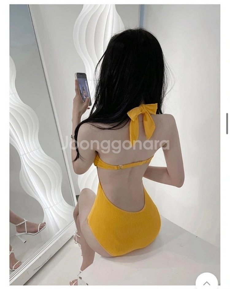 새상품 미개봉 원피수영복 홀터넥 비키니 모노키니--5