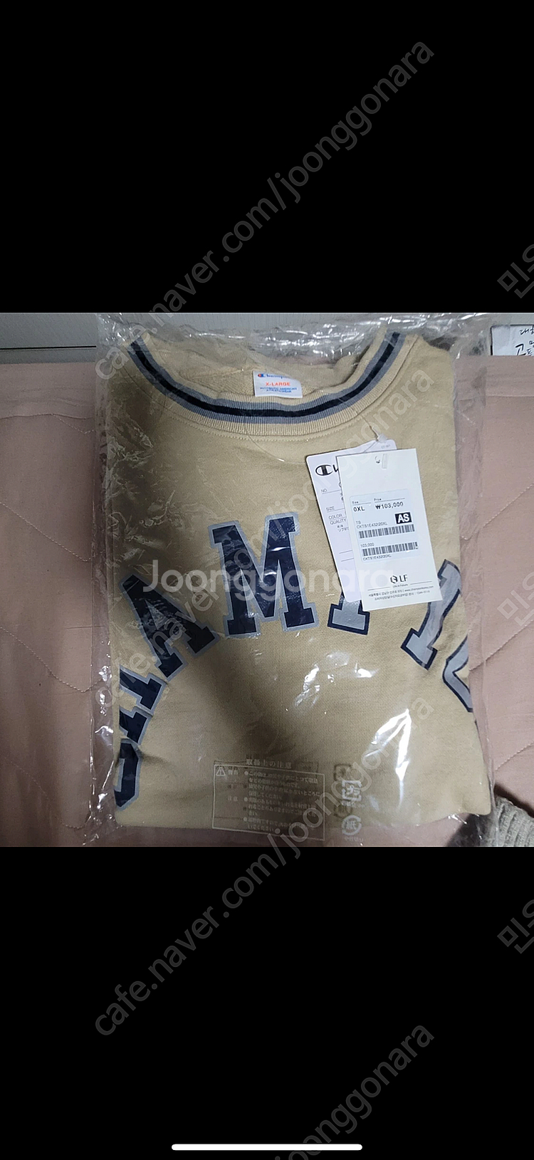 챔피온 반팔 티셔츠 XL(택달린새제품)--1