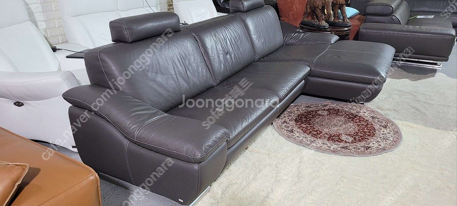 *판매* 칼리아 콘소파 이태리 천연가죽 카우치소파쇼파 ...--8