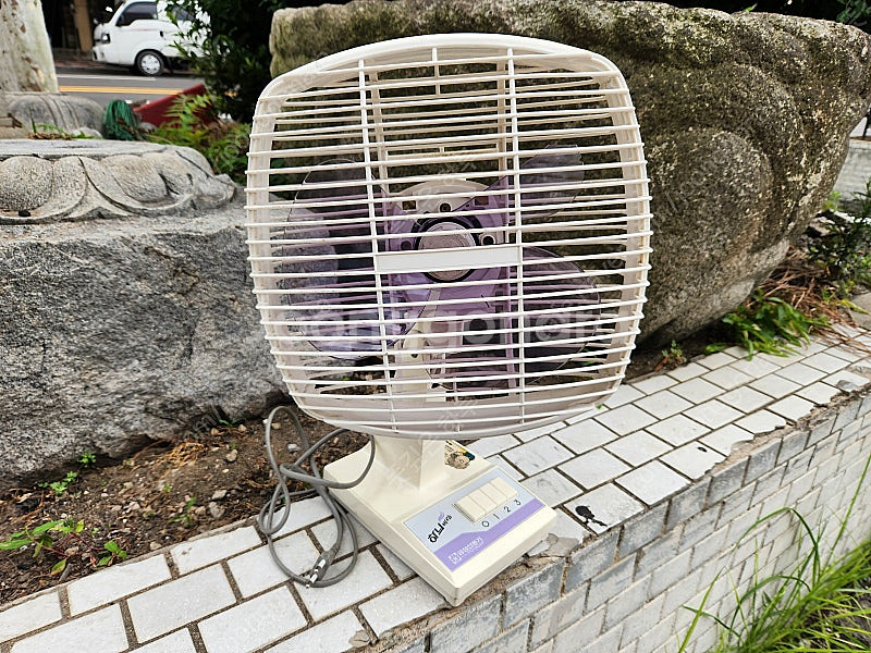 빈티지 하늬바람 사각 금성 소형 선풍기 FD-304P--0