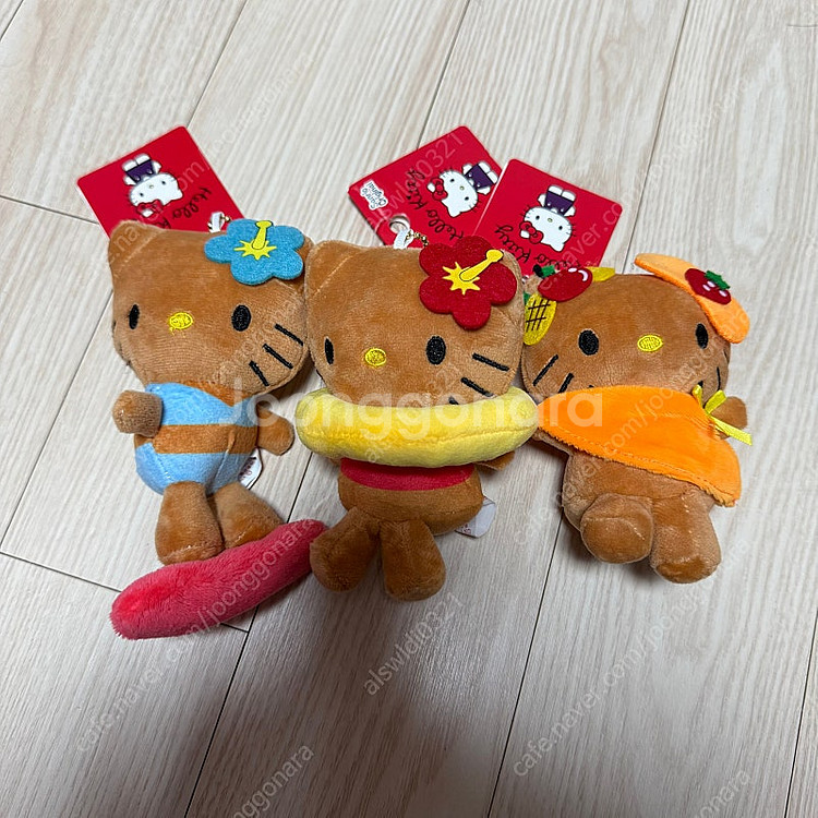 태닝 하와이안키티 인형키링,체리키티,블랙하트키티,데님키...--0