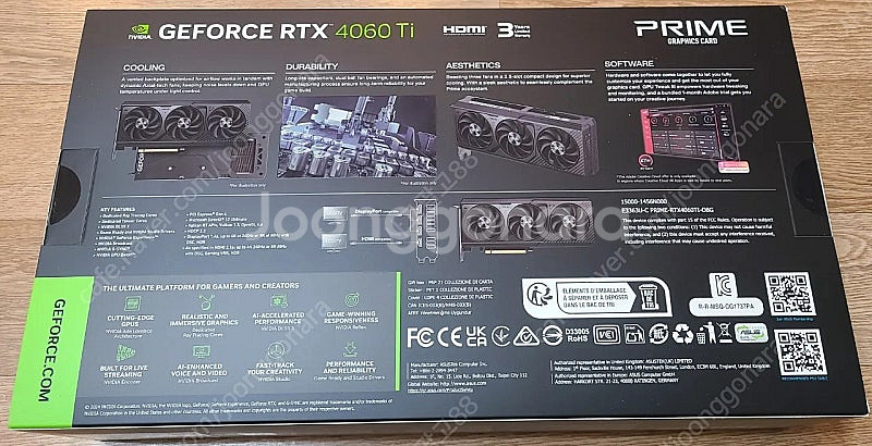 [개인판매] ASUS 지포스 RTX 4060TI pri...--1