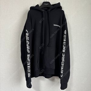 정품 크롬하츠 스크롤라벨 후드티 xl