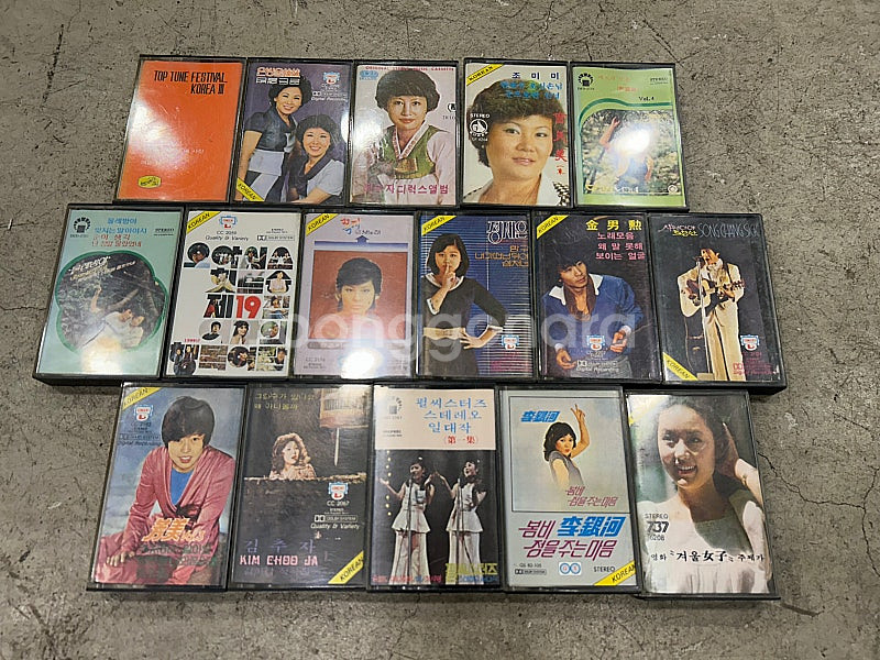 70년대 빈티지 가요 카세트 테이프 16개 일괄 김추자...--0