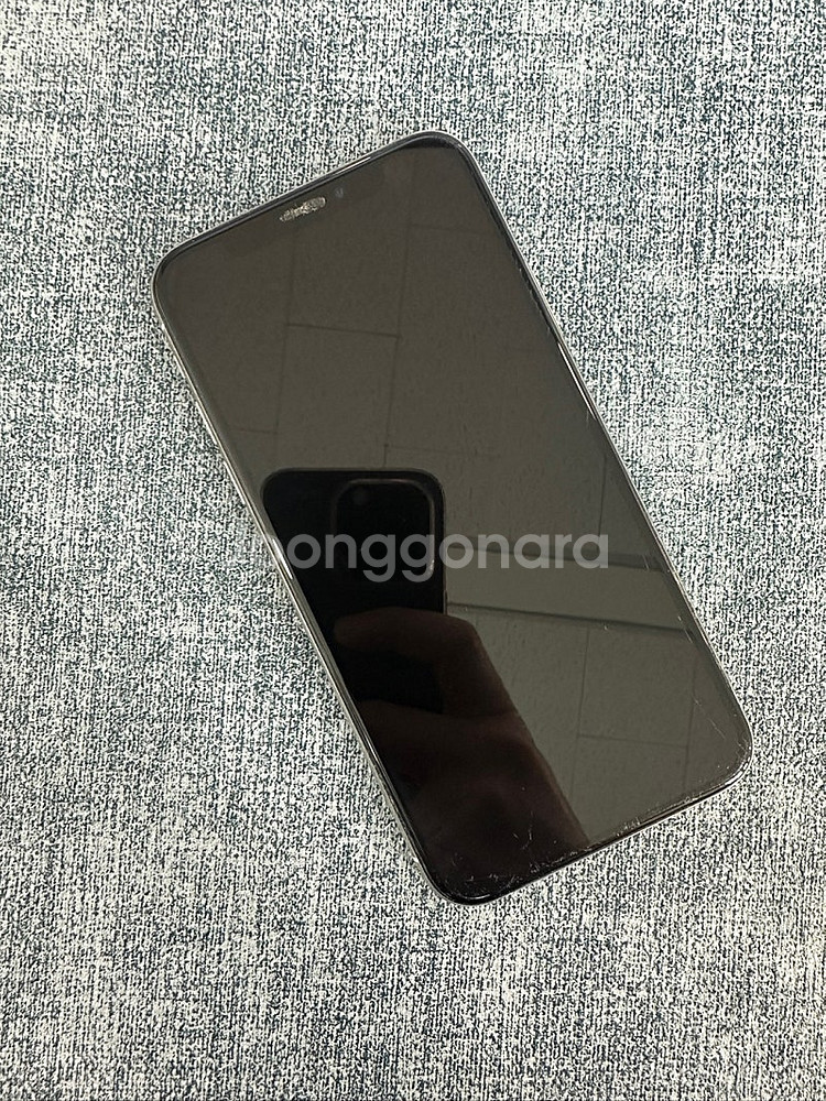 아이폰XS 64G 실버 뒷판파손 게임용 서브용 단말기 ...--4
