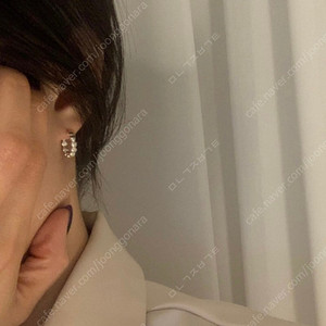(새상품)전체 실버 하트 원터치 링귀걸이