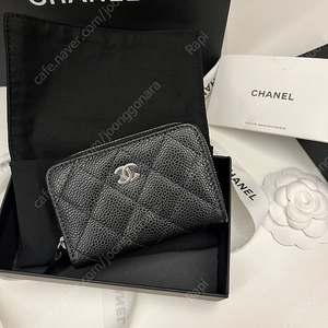 샤넬 카드지갑 지퍼돌이 캐비어 새상품 판매