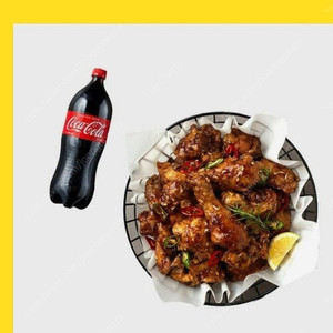 Bhc (후라이드반양념반)(뿌링클)(맛초킹)+콜라1.25 (3종류)