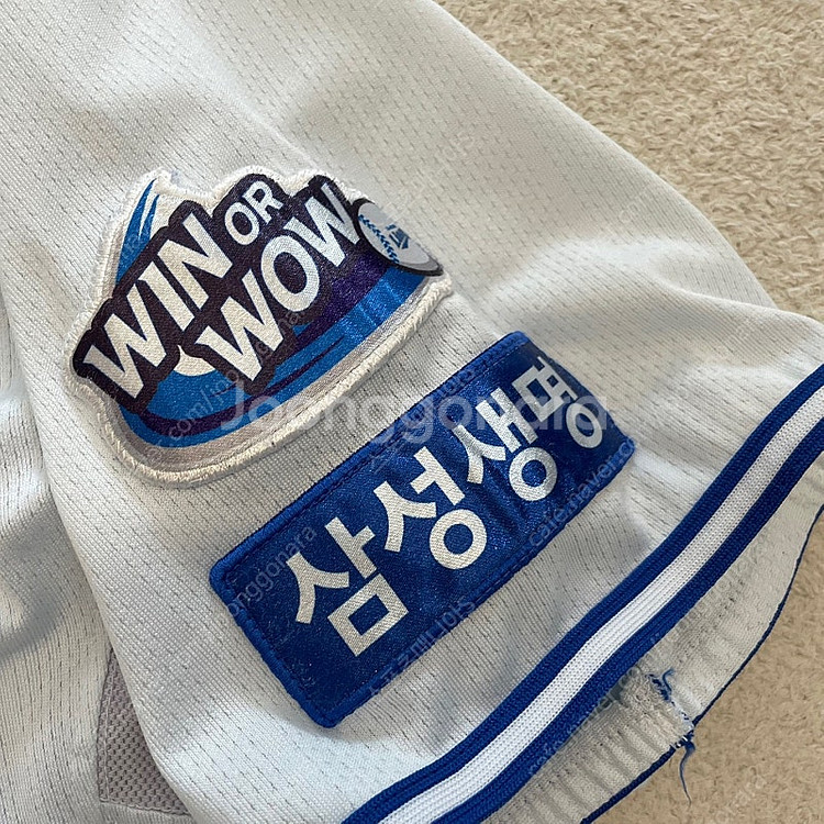 삼성라이온즈 언더아머 선수지급실착 유니폼 100-105...--4