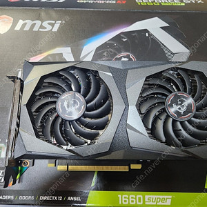 MSI GTX 1660 SUPER 게이밍X 트프 팝니다.