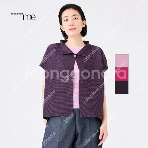 플리츠플리즈 이세이미야케 미 스퀘어 스트레치 탑,가디건...--2