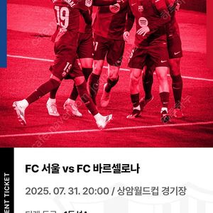 서울FC 바르셀로나 1등석 A 2매