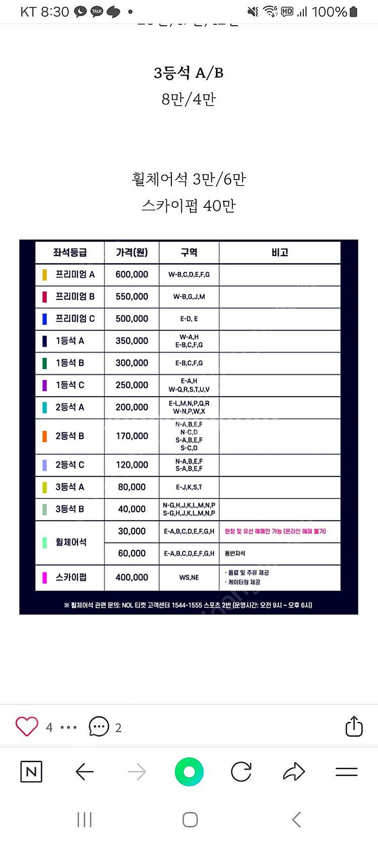 서울FC 바르셀로나 1등석 A 2매--1