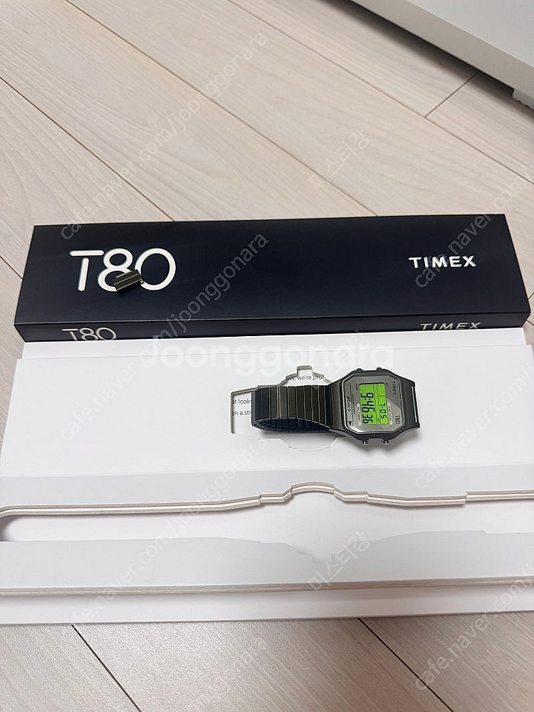 타이맥스 T80 올리브 메탈 시계--2