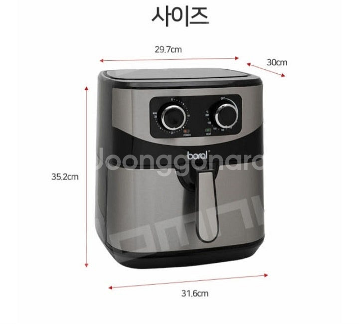 [미개봉-새상품]보랄 에어프라이어 9.2리터 BR-Q9...--8