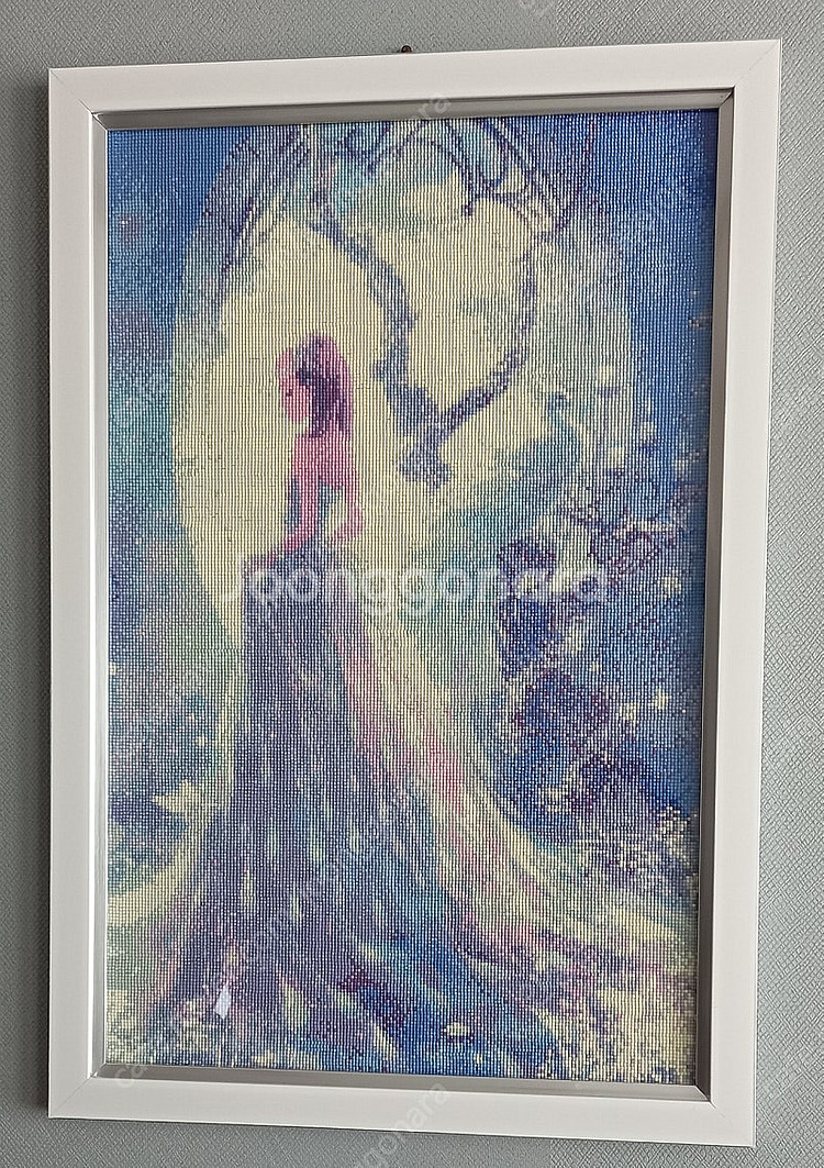 보석십자수 완성본 액자--0