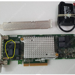 (B급) 아답텍 ASR-81605ZQ - 16포트 레이드 카드 ( 12포트만 동작하는 관계로 저렴하게... )