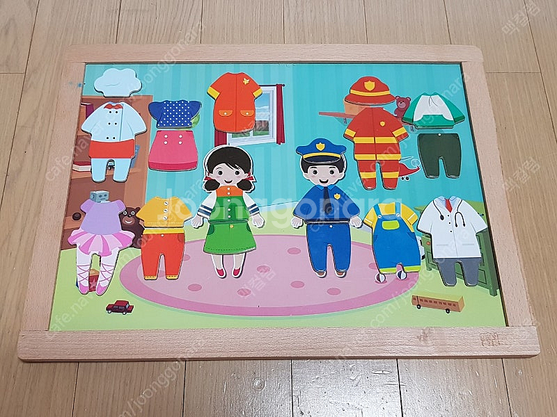 키즈퍼즐 옷입히기 자석 놀이 동심 마그네틱--0