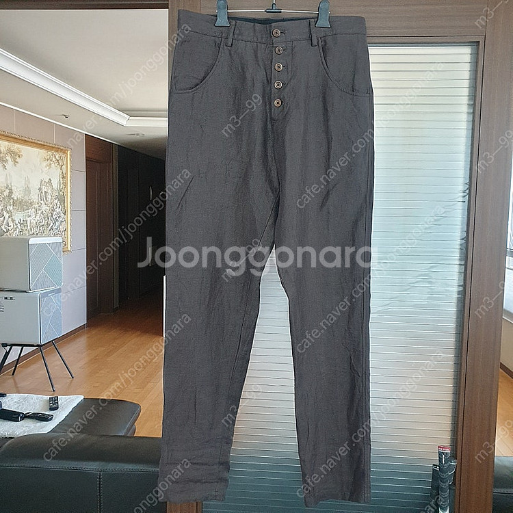 조르지오 아르마니 린넨 슬랙스 팬츠 34사이즈 국내매장...--0